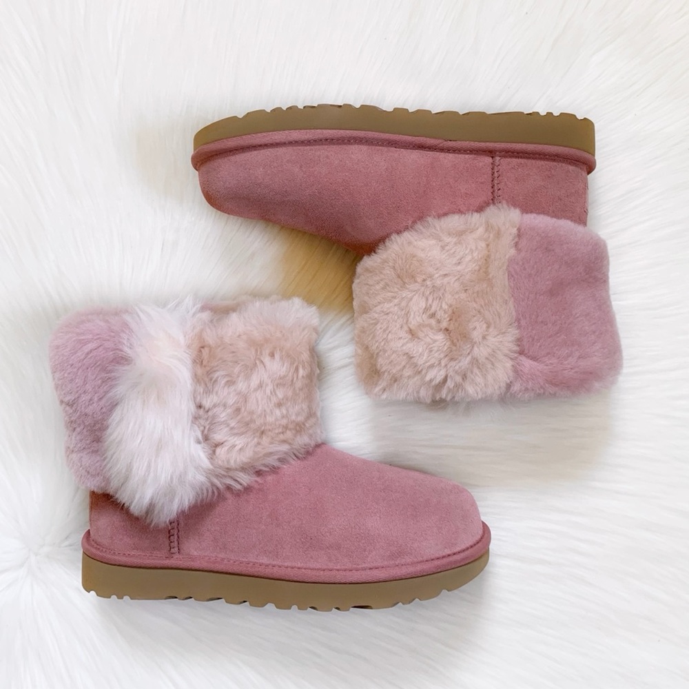 UGG Classic Mini Wisp Boots In Pink Dawn - Picture 2 of 8
